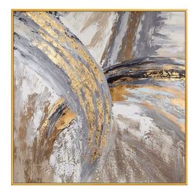 New Design High Quality Hand-painted Modern Golden Oil Painting on Canvas Modern Art Oil Painting for All Kinds of Wall Decor