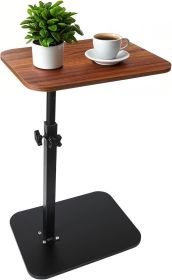 haped Table, Sofa Armrest Tray End Table, Perfect for Couch, Bed, or Small Spaces