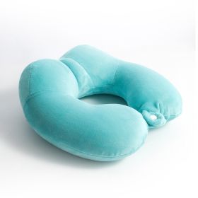 U-shape Pillow Pp Cotton Memory Foam (Option: Lake Blue Pp Cotton-U Pillow)