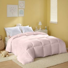 Pink Extra Large Plump Thick Duvet - Bohemian-style Checkered Quilting With Enhanced Warmth And Skin-friendly Comfort. Machine Washable, Hotel-gr (Option: Pink-XXL)