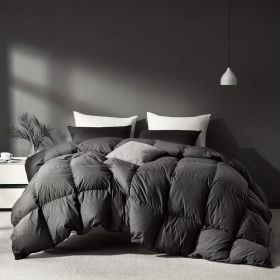 All Season Queen Cooling Comforter - Premium 2100 Series Down Alternative Comforter - Quilted Duvet Insert With Corner Tabs - Luxury Soft Hotel C (Option: Grey King 90x102in)