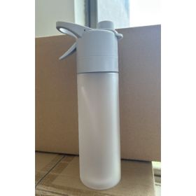 Spray Water Bottle For Girls Outdoor Sport Fitness Water Cup Large Capacity Spray Bottle Drinkware Travel Bottles Kitchen Gadgets (Option: White)