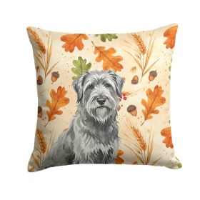 Gray Briard Heirloom Fall Throw Pillow Decorative Indoor Outdoor Accent Cushion for Couch, Bed or Patio, 18Hx18W (Option: default)