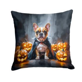 French Bulldog Puppy Halloween Throw Pillow Machine Washable, Indoor Outdoor Decorative Pillow for Couch, Bed or Patio, 18Hx18W (Option: default)