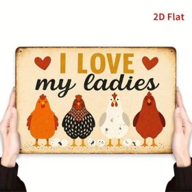 CIFbuy Vintage Metal Sign I Love My Ladies, Retro Iron Funny Wall Decor 7.87x11.81（LovikLove, LovikLove, Theme Self-pickup Logiopics） (Option: 50251859)