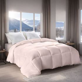 Pink Extra Large Plump Thick Duvet - Winter Enhanced Warmth With Skin-friendly Comfort. Bohemian Minimalist Checkered Design, Luxury Hotel-grade (Option: Pink-K)
