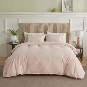 Serta Simply Clean Solid Duvet Cover Twin (Option: Style3)