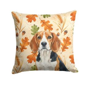 Beagle Heirloom Fall Throw Pillow Decorative Indoor Outdoor Accent Cushion for Couch, Bed or Patio, 14Hx14W (Option: default)